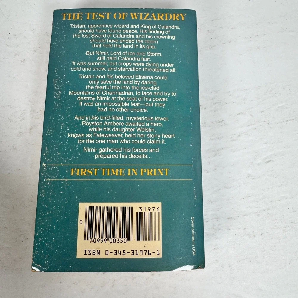 The Mountains of Channadran Susan Dexter 1986 First Edition Fantasy‎ Del Rey